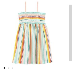 Carter's baby girl striped smocked dress